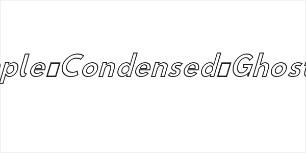 Hussar Simple Condensed Ghost Oblique 3 Logo