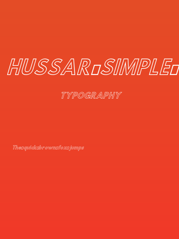 Hussar Simple Condensed Ghost Oblique 3 Poster