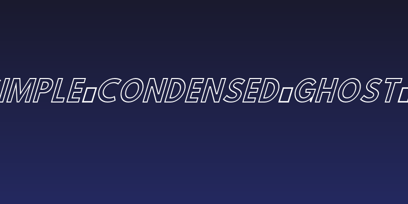 Hussar Simple Condensed Ghost Oblique 3 Social Header