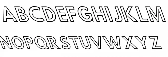 Hussar Simple Condensed Ghost OppositeOblique 3 Fuentes MAYÚSCULAS