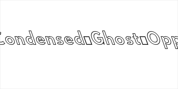 Hussar Simple Condensed Ghost OppositeOblique 3 Logo