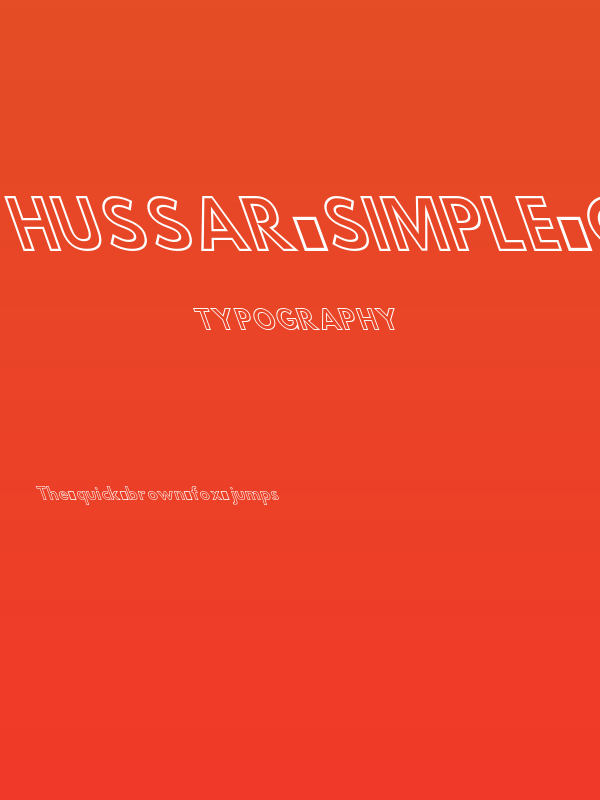 Hussar Simple Condensed Ghost OppositeOblique 3 Poster