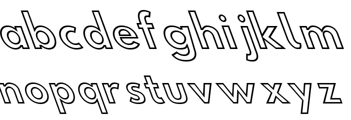 Hussar Simple Condensed Ghost OppositeOblique 3 Font LOWERCASE