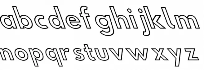 Hussar Simple Condensed Ghost OppositeOblique 3 フォント 小文字