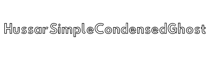 Hussar Simple Condensed Ghost  لخطوط تنزيل