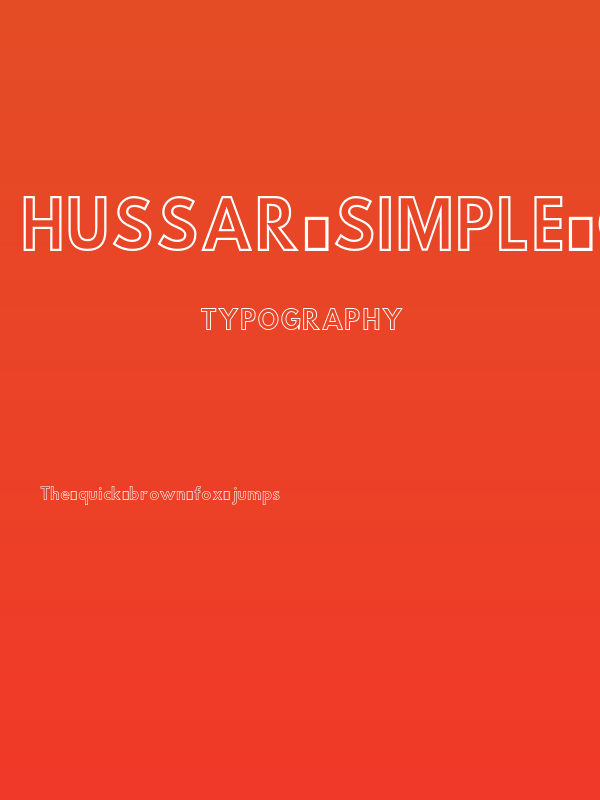 Hussar Simple Condensed Ghost Poster