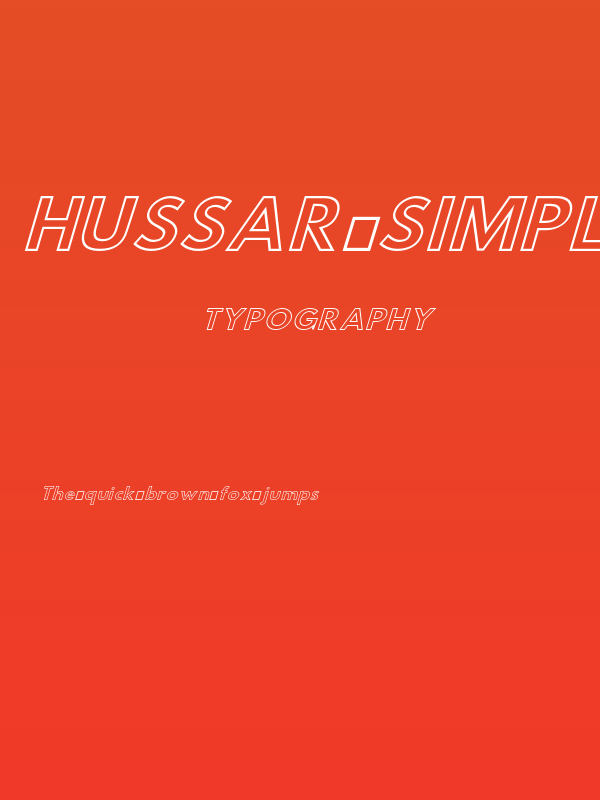 Hussar Simple Extended Ghost Oblique Three Poster