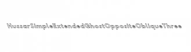 Hussar Simple Extended Ghost OppositeOblique Three  baixar fontes gratis