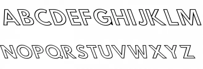 Hussar Simple Extended Ghost OppositeOblique Three 字体 大写