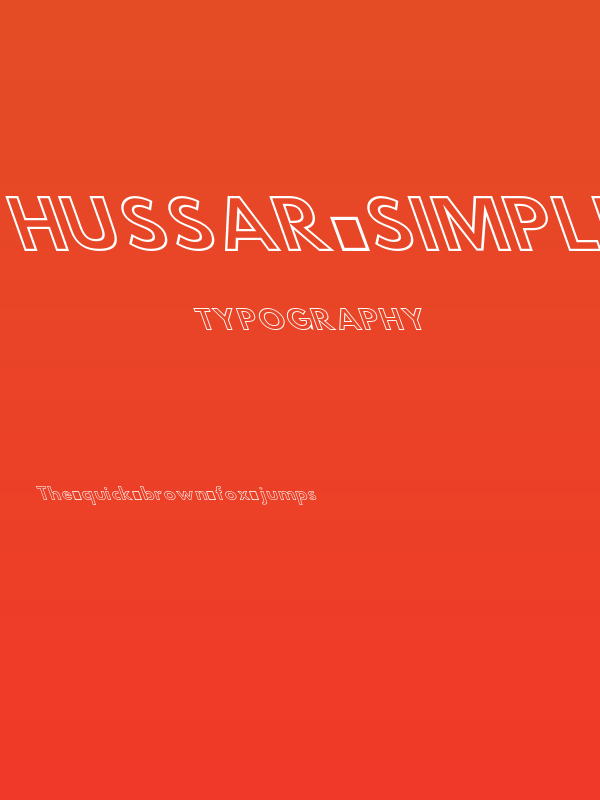 Hussar Simple Extended Ghost OppositeOblique Three Poster