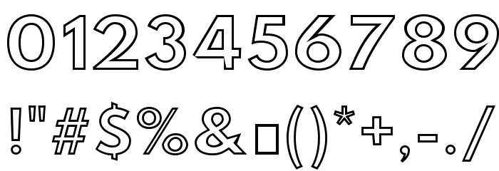 Hussar Simple Extended Ghost Font OTHER CHARS