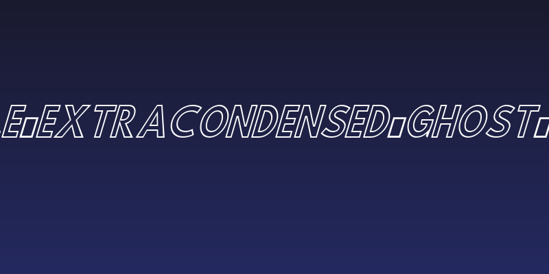 Hussar Simple ExtraCondensed Ghost Oblique Three Social Header