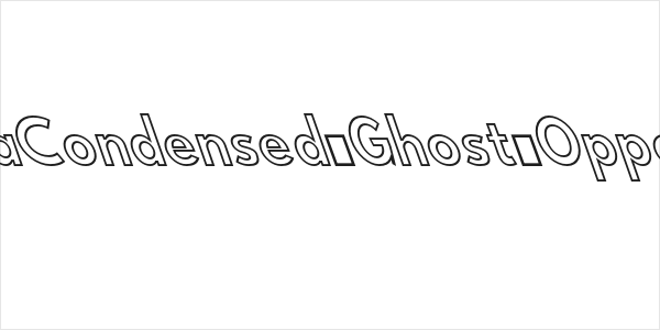 Hussar Simple ExtraCondensed Ghost OppositeOblique Three Logo