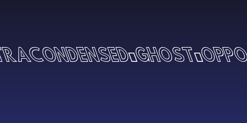 Hussar Simple ExtraCondensed Ghost OppositeOblique Three Social Header