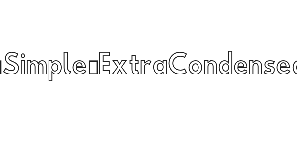 Hussar Simple ExtraCondensed Ghost Logo