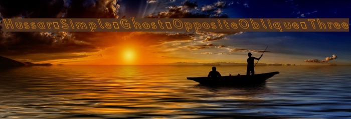 Hussar Simple Ghost OppositeOblique Three Example 3