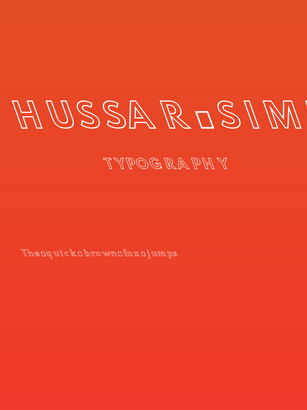 Hussar Simple Ghost OppositeOblique Three Poster