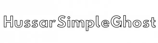 Hussar Simple Ghost  Скачать бесплатные шрифты