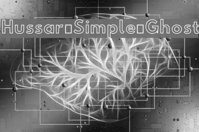Hussar Simple Ghost フォント examples