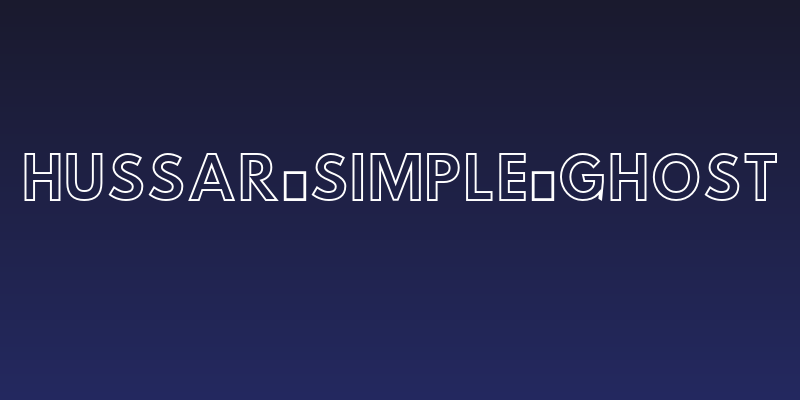 Hussar Simple Ghost Social Header