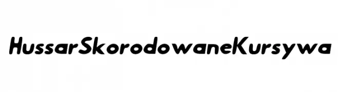 Hussar Skorodowane Kursywa  Frei Schriftart Herunterladen