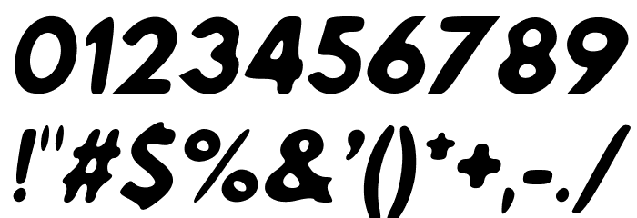 Hussar Skorodowane Kursywa Font OTHER CHARS
