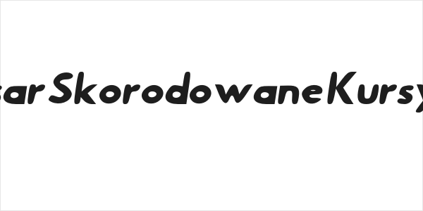 Hussar Skorodowane Kursywa Logo