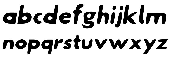 Hussar Skorodowane Kursywa Font LOWERCASE