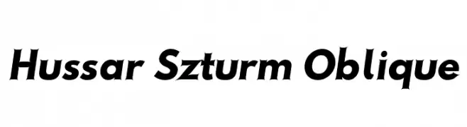 Hussar Szturm Oblique  Descarca Fonturi Gratis