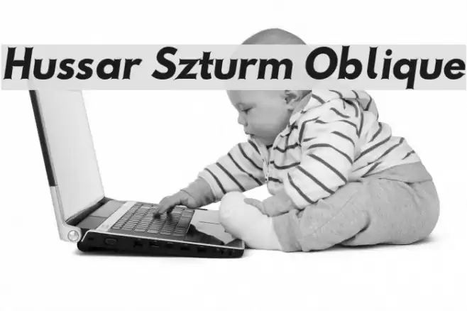 Hussar Szturm Oblique フォント examples