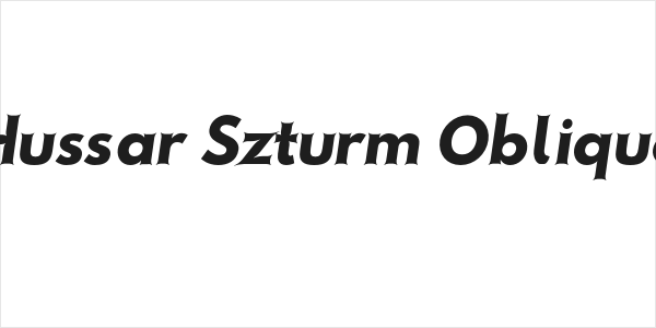 Hussar Szturm Oblique Logo