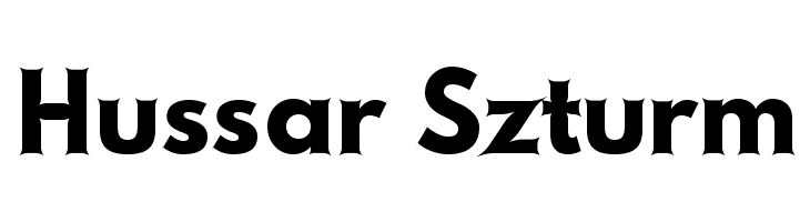Hussar Szturm  Free Fonts Download