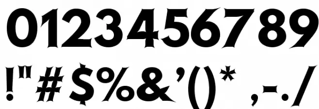 Hussar Szturm Font OTHER CHARS