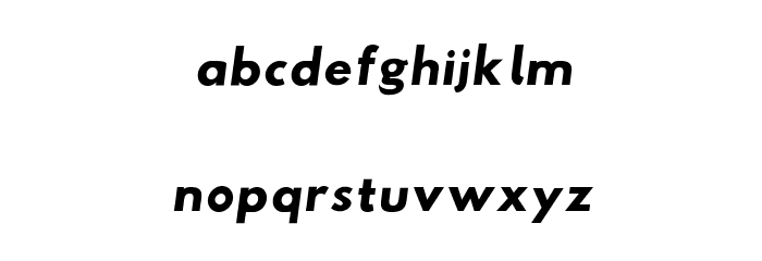 Hussar Tani Dwa Kursywa Font LOWERCASE