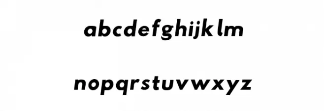 Hussar Tani Dwa Kursywa Schriftart Kleinbuchstaben