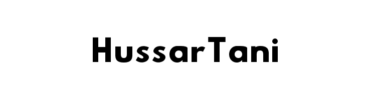 Hussar Tani Font
