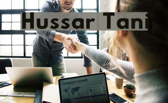 Hussar Tani Font examples