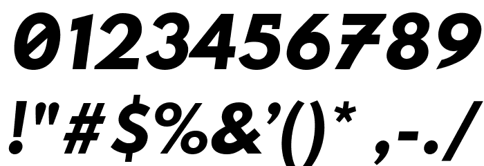 Hussar Techniczny Oblique Font OTHER CHARS
