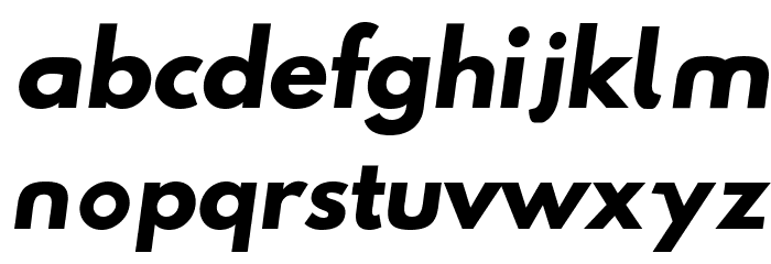 Hussar Techniczny Oblique Font LOWERCASE