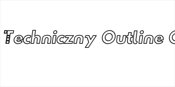 Hussar Techniczny Outline Oblique Logo