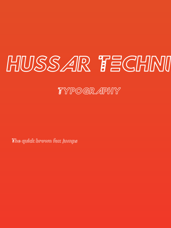 Hussar Techniczny Outline Oblique Poster