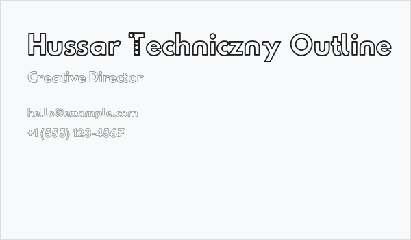 Hussar Techniczny Outline Business Card