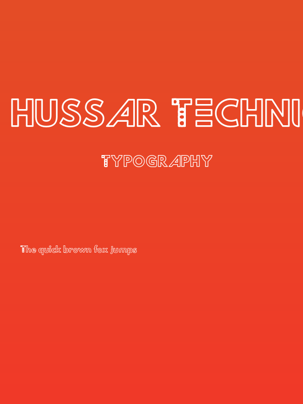 Hussar Techniczny Outline Poster