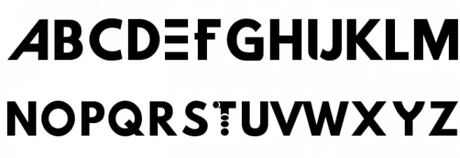 Hussar Techniczny Schriftart Groß