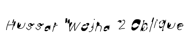 Hussar Wojna 2 Oblique  免费字体下载