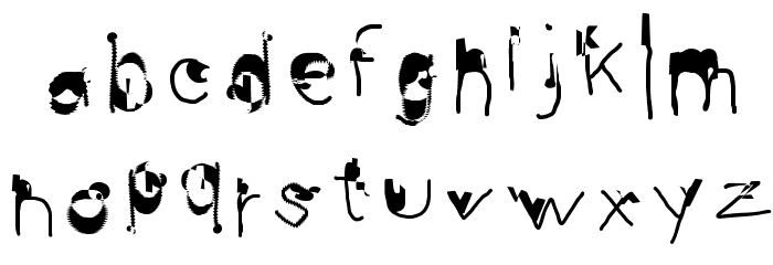 Hussar Wojna 2 Font LOWERCASE
