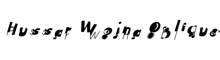 Hussar Wojna Oblique  Frei Schriftart Herunterladen