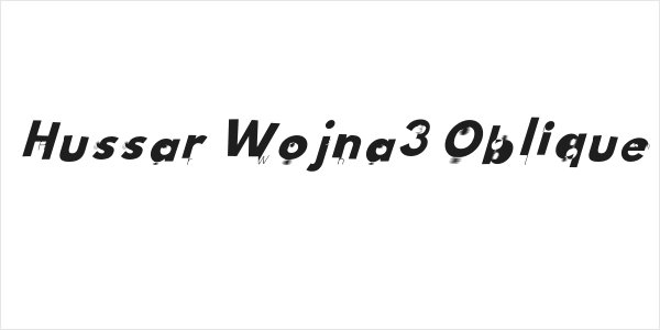 Hussar Wojna3 Oblique Logo