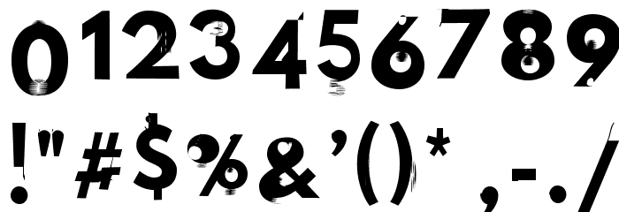 Hussar Wojna3 Font OTHER CHARS