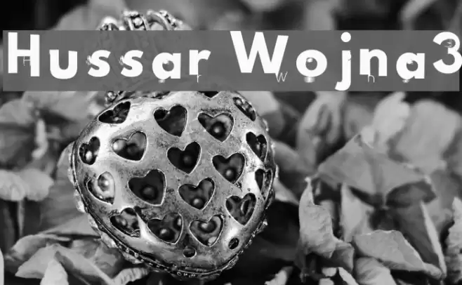 Hussar Wojna3 Font examples